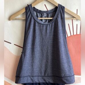 Lululemon Pace Perfect Tank Heathered Midnight Navy  Midnight Navy Size 4